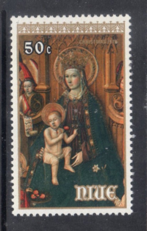 NIUE 261 MNH VF J Huget - Madonna & Child XMAS - Religious Art