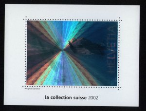 Switzerland Swiss stamps annual year set label 2002 hologram helicopter