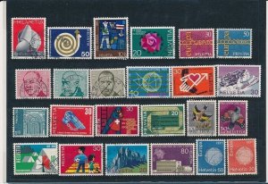 D397377 Switzerland Nice selection of VFU Used stamps
