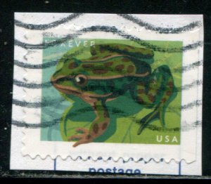 5396 US (55c) Frogs - Northern Leopard Frog SA, used on paper