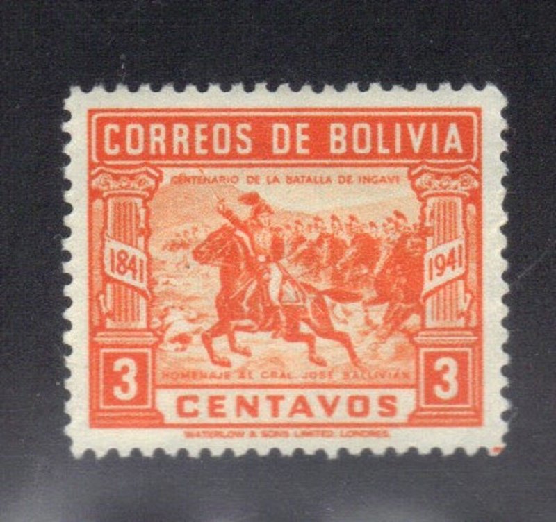 BOLIVIA SCOTT #282 MINT HINGED 3c 1943