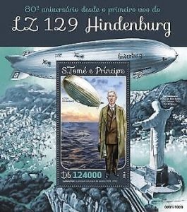 2016 S.Tome&Principe - Lz 129 Hindenburg.  Michel: 6565 / Bl.1162. Scott : 3068