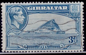 Gibraltar 1938-1949, KGV, Europa Point, 3p, sc#111, used