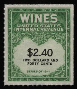 #RE153 $2.40 Wines, Mint NGAI NH [4] **ANY 5=FREE SHIPPING**