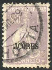 Azores Scott 237C UFH - 1925 Ceres Overprinted - SCV $6.75