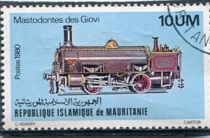 Mauritania 1980 STEAM TRAIN MASTODONTES DEI GIOVI 1v Perforated Fine used