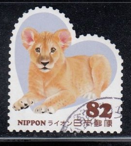 Japan 2014 Sc#3736d Lion (Panthera leo) Used