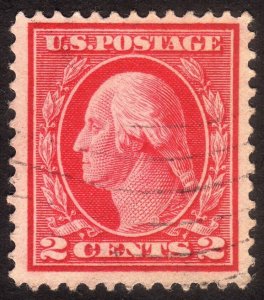 1912, US 2c Washington, Used, Scott #406