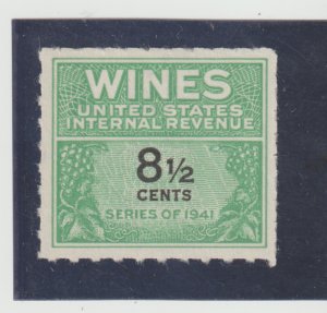 US #RE184 MLHMGAI 1951 8½c Wines Internal Revenue Tax Stamp Series 1941