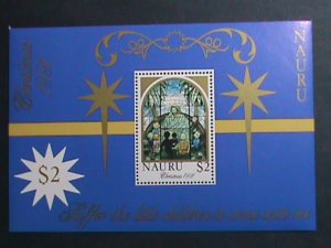 ​NAURU-1991-SC#395-STAIN GLASS WINDOW-ALL THE CHILDREN COME WITH ME- MNH S/S