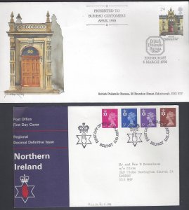 UK GB 1970s COLLECTION OF 8 FDCs WITH CACHET INCLUDING £1 QUEEN ELIZABETH II