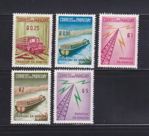 Paraguay 577-581 Set MH Various (A)