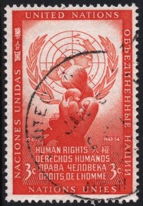 SC#29 3¢ United Nations: United Nations Day (1954) Used