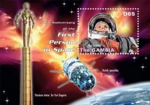 Gambia 2011 - First Person in Space 50th Anniversary Stamp - S/S MNH