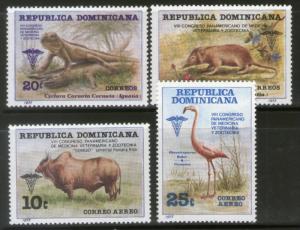 Dominican Rep 1977 Veterinary Congress Bird Lizard Wildlife Sc 797-C263 MNH #...