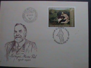 HUNGARY-1967 FDC- FAMOUS PAINTING -THE LOVER-BY SZINYEI METSE PAL MNH FDC VF