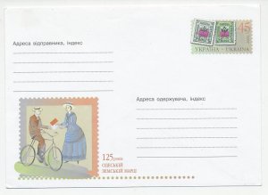 Postal stationery Ukraine 2003 Bicycle