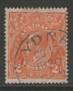 Australia 1920 Sc 27a KGV FU