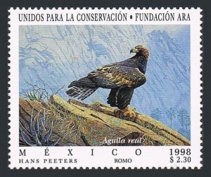 Mexico 2100 two stamps, MNH. Mi 2747. Conservation of Nature, 1998. Golden eagle