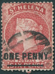 St Helena 1887 1d red Perf 14 SG37 used