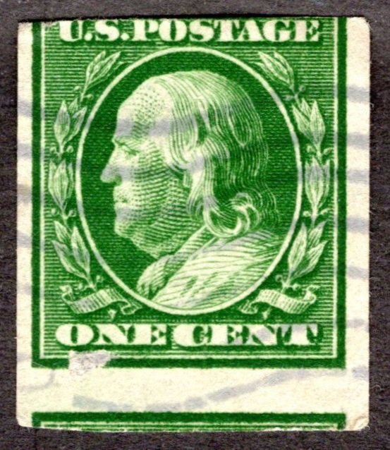 1911, US 1c, Franklin, Used, Sc 383