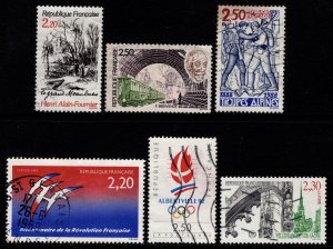 France 1986-90 various single stamp commemoratives [Used]