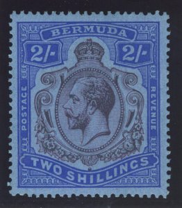 Bermuda 1922 KGV 2s purple & blue/grey-blue MLH. SG 88g. Sc 94a.