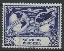 Northern Rhodesia  SG 51 SC# 51 Used / FU - UPU 1949 - see details