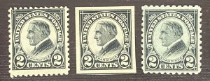 US Stamps - SC# 610 - 612 - MNH - Harding - Catalog Value $42.50