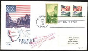 USA 1988 Sc.Nr. 1649 Flags Landscapes Yosemite FDC II