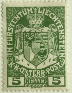 AlexStamps LIECHTENSTEIN #5 VF Mint 