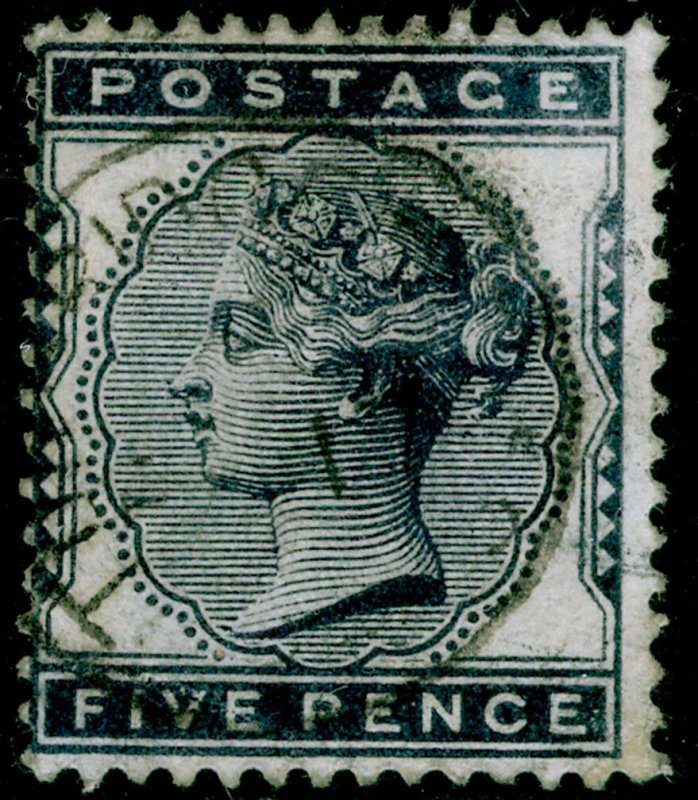 SG169, 5d indigo, FINE USED, CDS. Cat £175. 