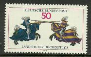 Germany #1167 MNH Stamp, Jousting