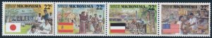 Micronesia sc# 62a MNH (Setenant strip of 4 59-62) - Colonial Eras