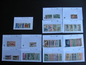 St Pierre & Miquelon MH assembled in sales cards, some mixed condition