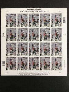 2002 semi-postal sheet Heroes of 9/11/2001 Sc# B2