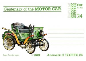 Ireland, Government Postal Card, Automobiles