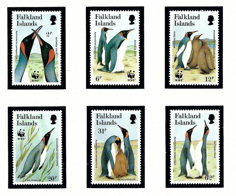 Falkland Is 535-40 MNH 1991 Penguins