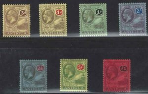 Antigua 1921-1929 SC 58-64 Mint SCV$ 355.00 Set