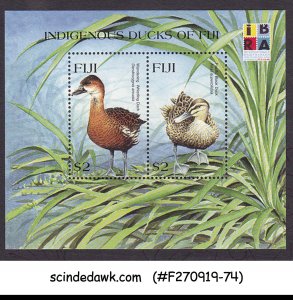 FIJI - 1999 INDIGENOUS DUCKS OF FIJI / BIRDS / IBRA - MIN/SHT MNH