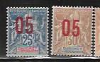Dahomey Surcharge stamps overprint 1912