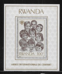 Rwanda 925 IYC International Year of the Child s.s. MNH c.v. $6