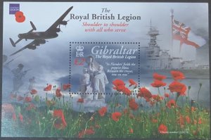 GIBRALTAR 2011 ROYAL BRITISH LEGION SGMS1389 UNMOUNTED MINT