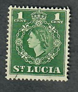 St. Lucia #157 used single