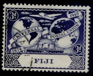 FIJI GVI SG273, 3d deep blue, FINE USED.