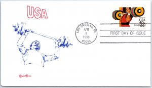 US FIRST DAY COVER 1984 OLYMPIC GAMES LOS ANGELES WEIGHTLIFTING TUDOR HOUSE 1983