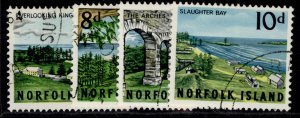 AUSTRALIA - Norfolk Island QEII SG51-54, 1964 views set, FINE USED.