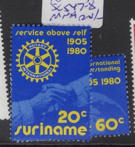 Suriname Rotary SC 547-8 MNH (5fes) 