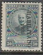 MEXICO 672a, 30¢ HABILITADO 1930 INVERTED OVERPRINT. MINT, NH. VF..