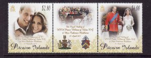 Pitcairn Is.-Sc#717-unused NH set-Royal Wedding-William & Ka